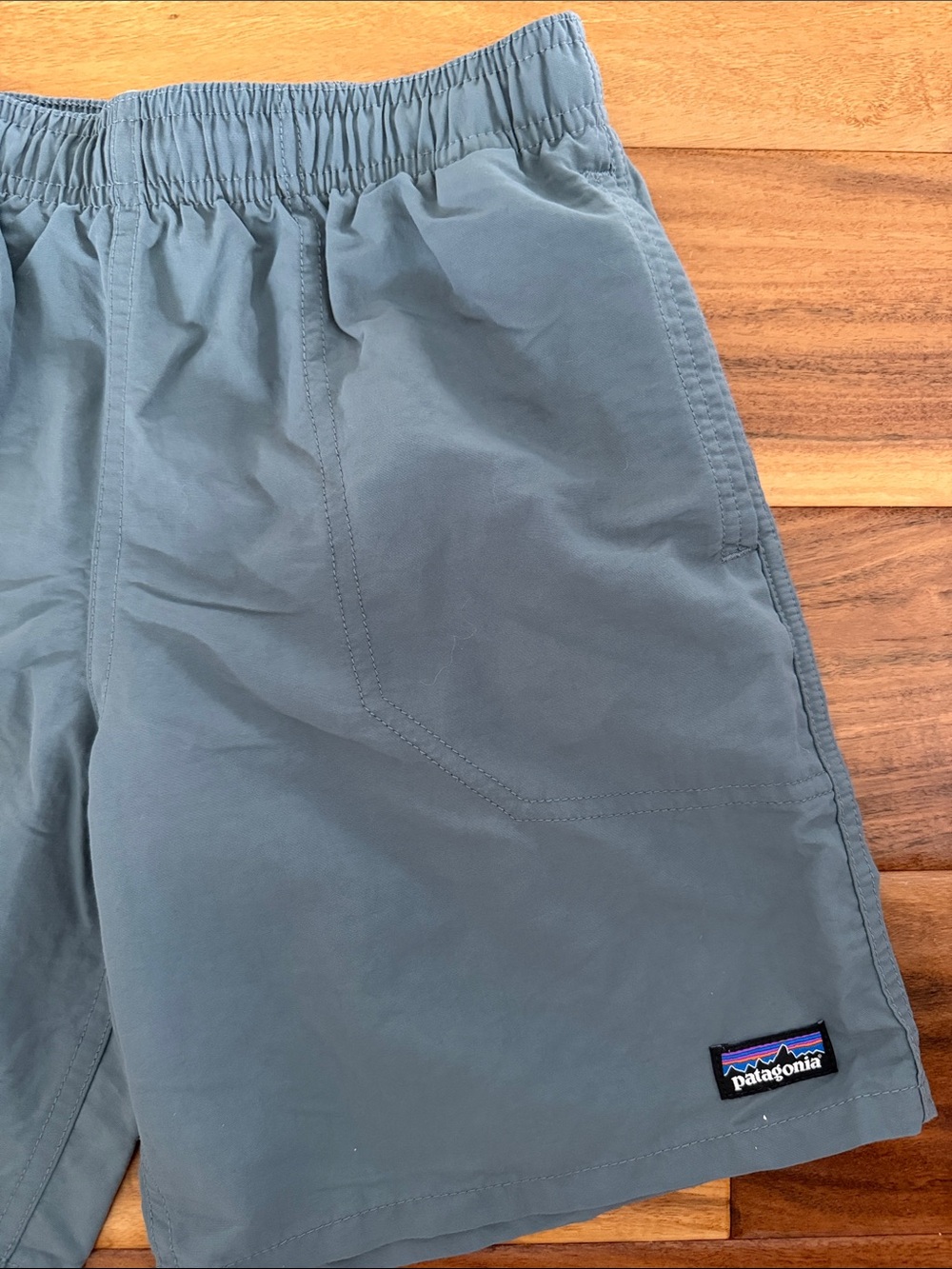 Patagonia Kids’ Baggies Shorts 7” Lined - Slate Blue - Size M